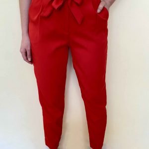 pantalon lazada rojo